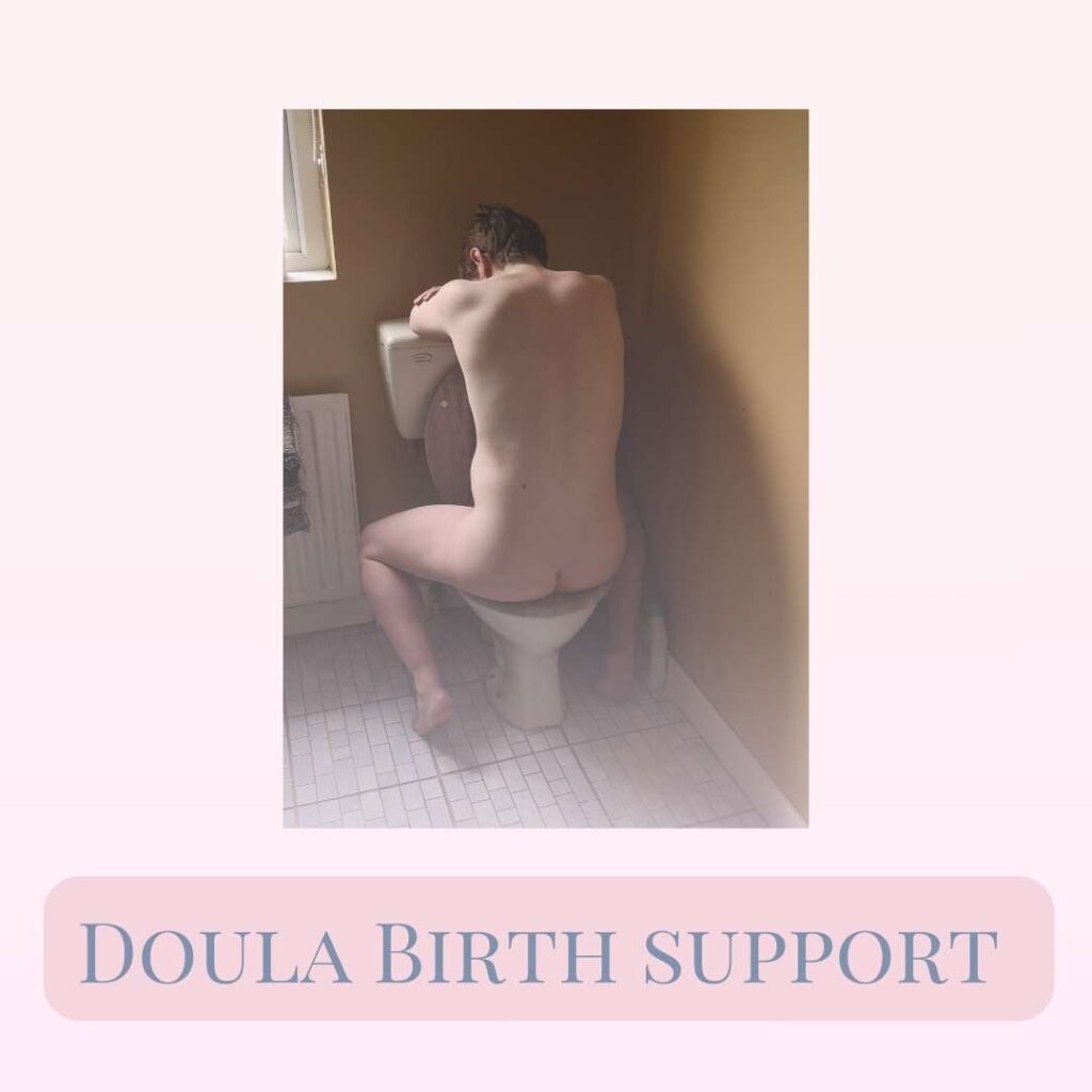 Labouring on the toilet