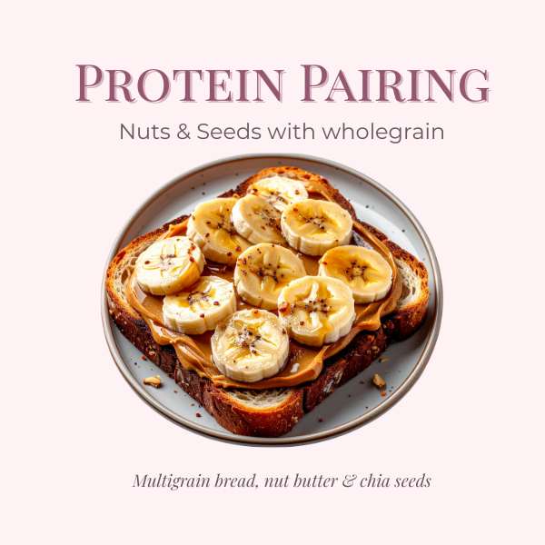Protein Pairing. Nuts and seeds with wholegrain